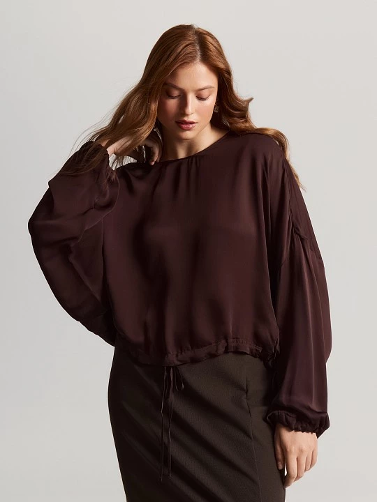 Блуза из вискозы с атласным блеском Lalis арт. BL1533