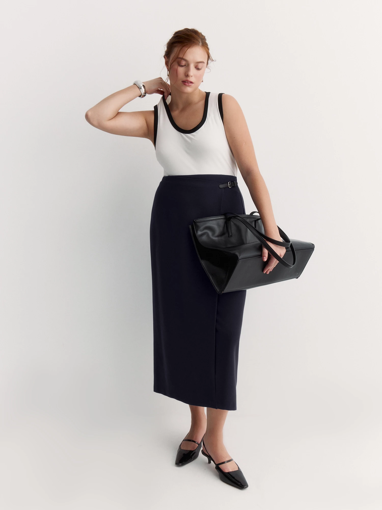 Прямая юбка с запахом Lalis арт. SK0652