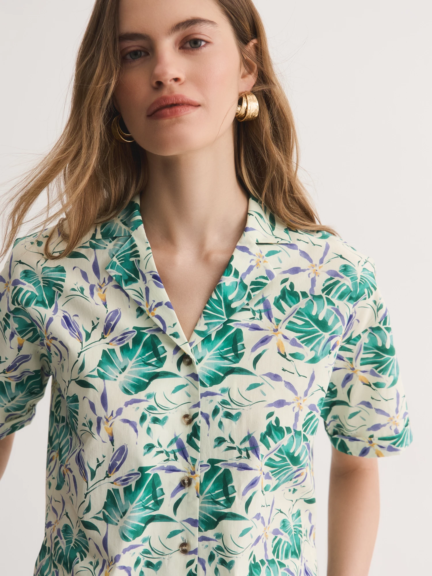 Короткая рубашка из 100% хлопка Elis арт. BL14056P