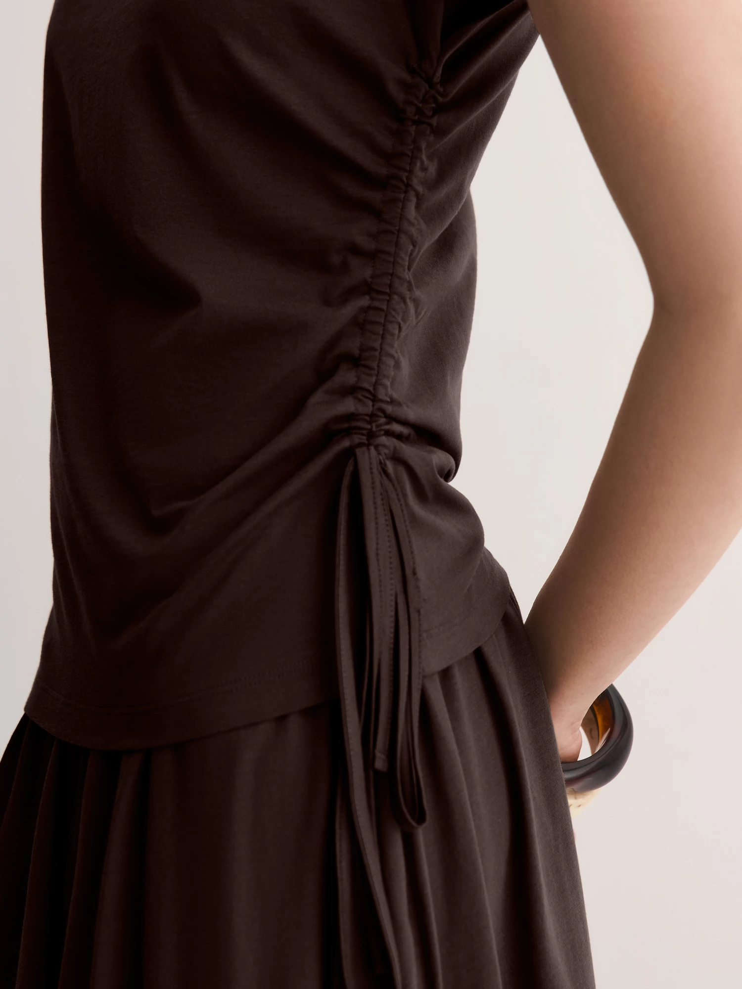 Блуза с асимметрией из хлопкового трикотажа Elis арт. BL1874KR