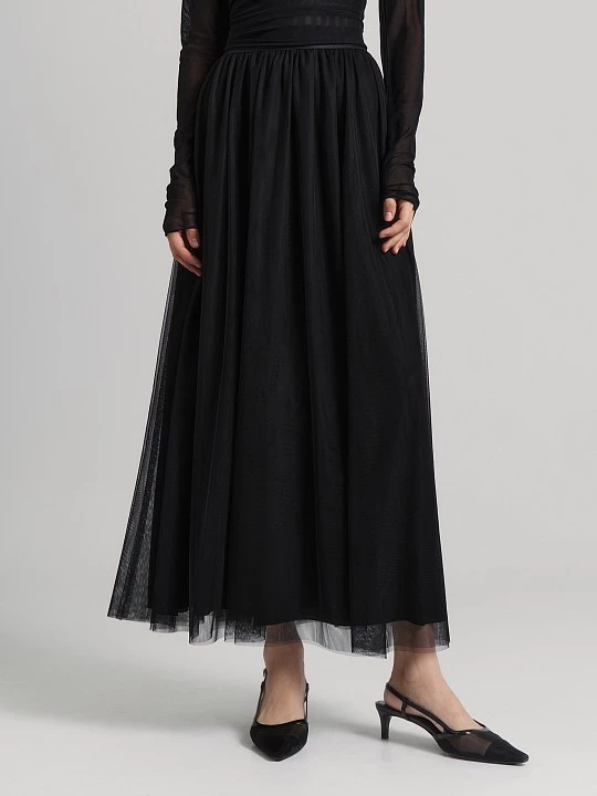 Юбка макси из мягкой сетки Elis арт. SK0608