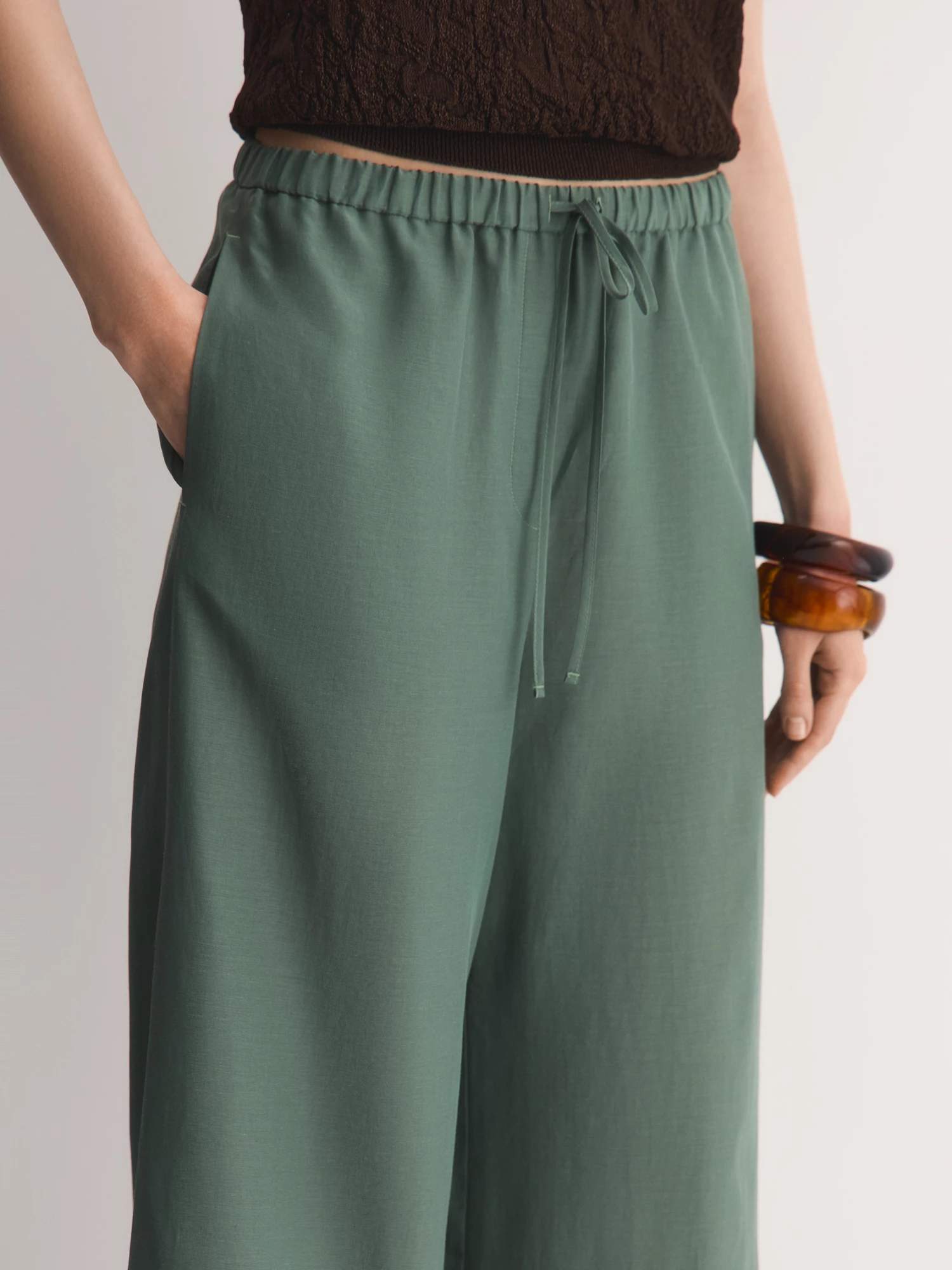 Брюки на резинке из вискозы и хлопка Elis арт. TR0773