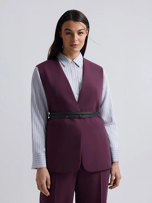 Жилет из костюмной ткани с ремнем Lalis арт. VS0078