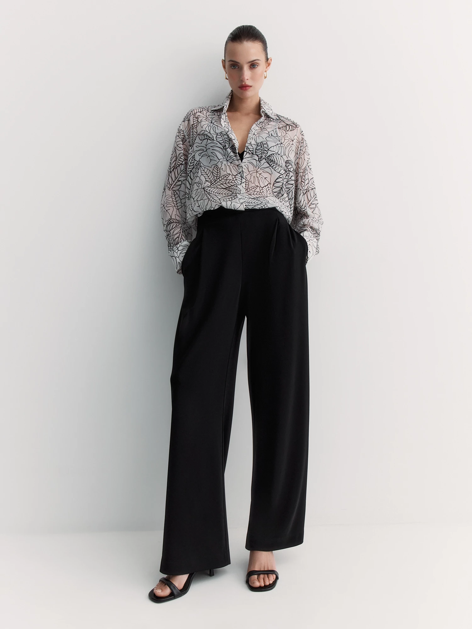 Прямые трикотажные брюки Elis арт. TR0451K5P