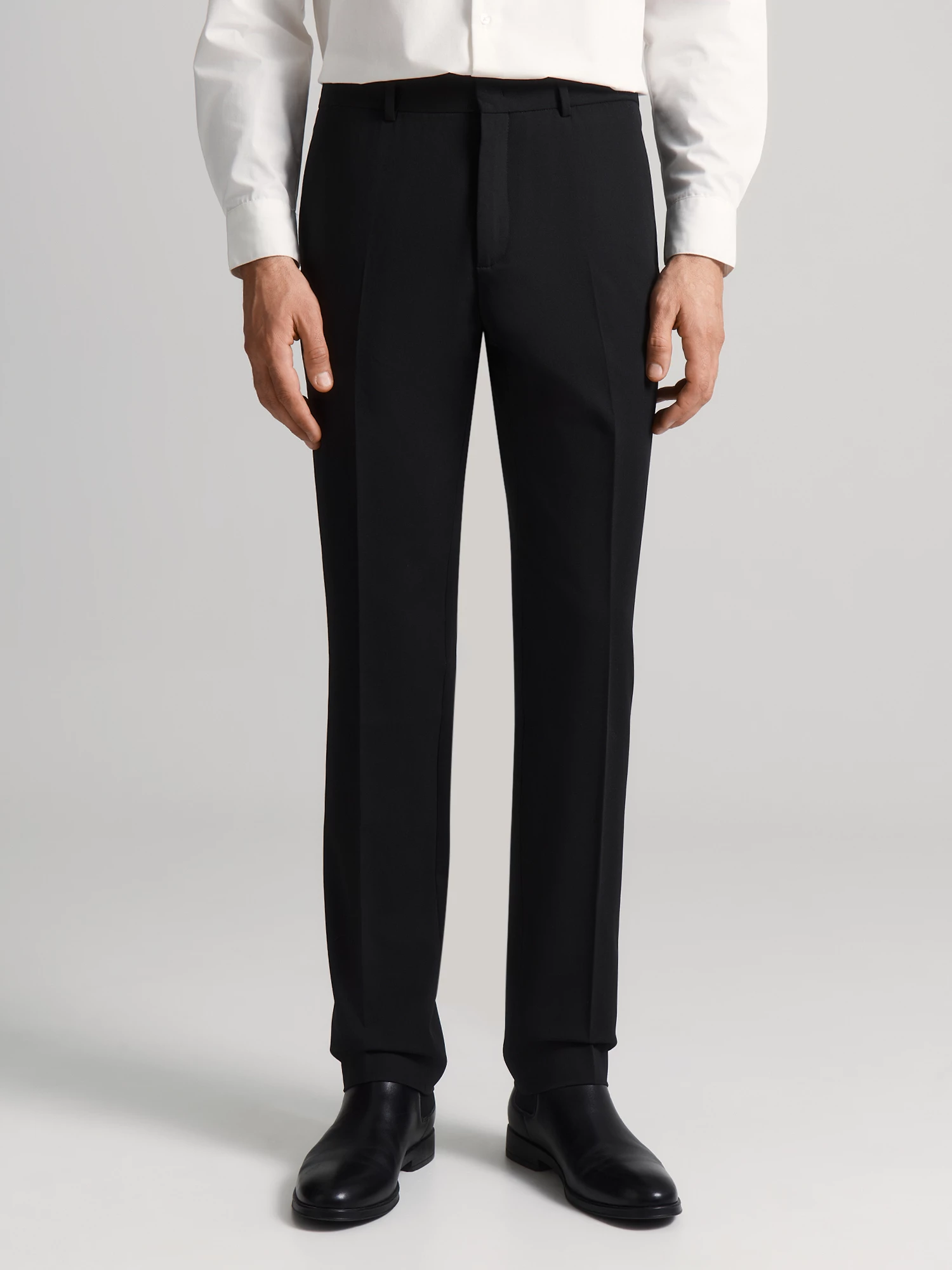 Брюки прямые со стрелками из смесового материала на основе натуральной шерсти 20line арт. ITR0152