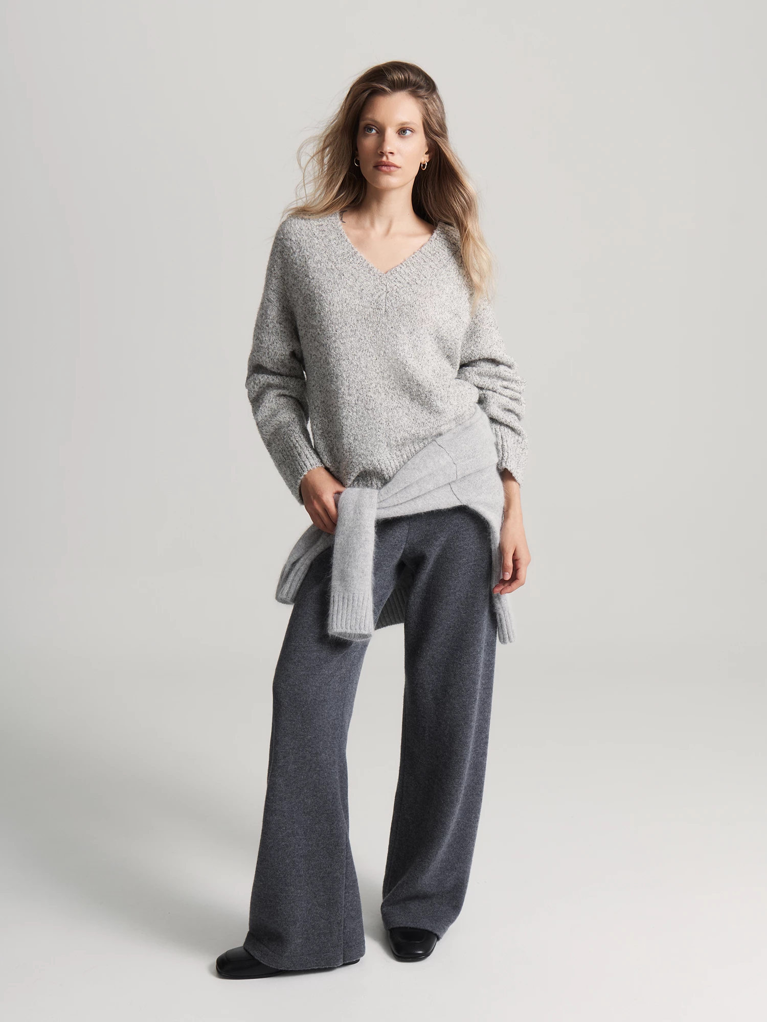 Джемпер из буклированной пряжи с шерстью мериноса и альпаки Elis арт. JM0248V