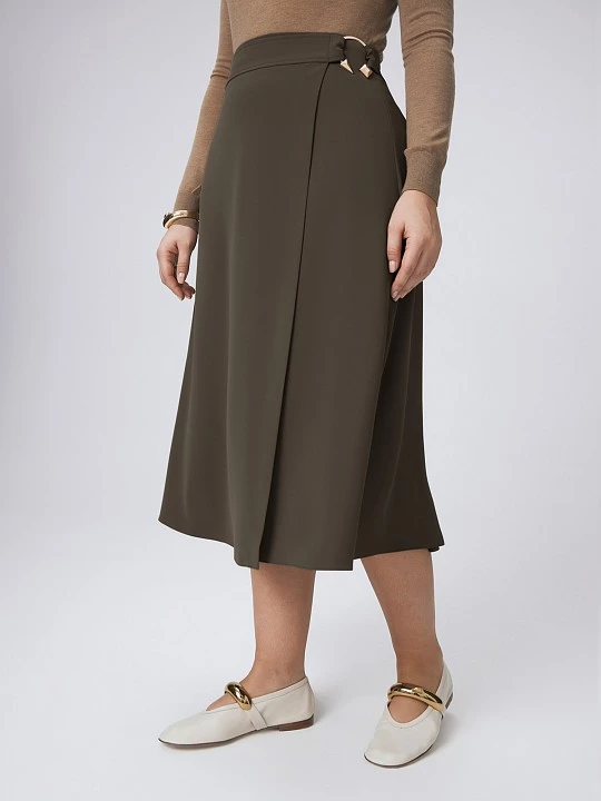 Юбка с запахом и эффектной пряжкой Lalis арт. SK0520