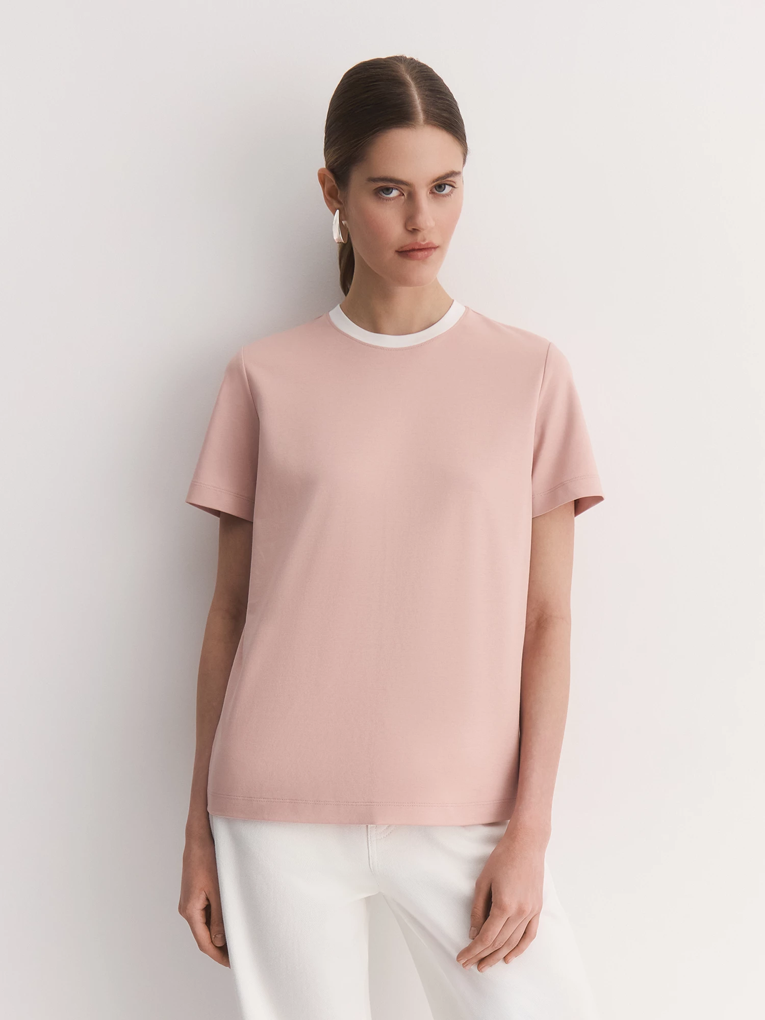 Футболка из мерсеризованного хлопка с кантом Elis арт. TS0045K5P