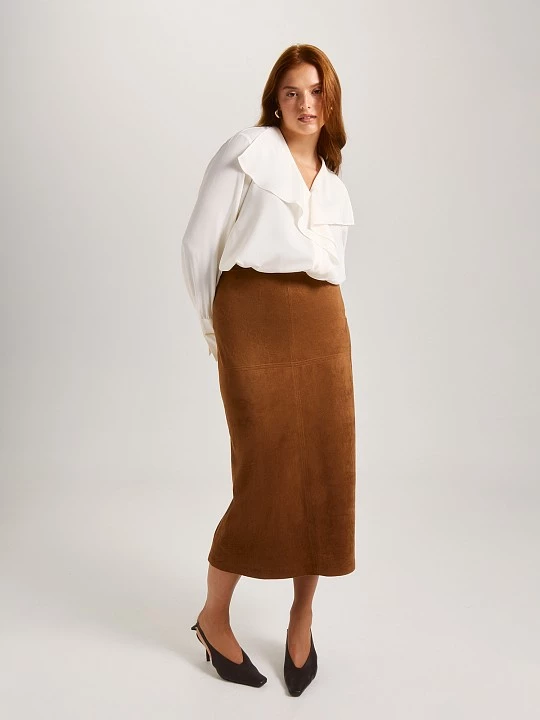 Блуза с широким струящимся воротником Lalis арт. BL1534