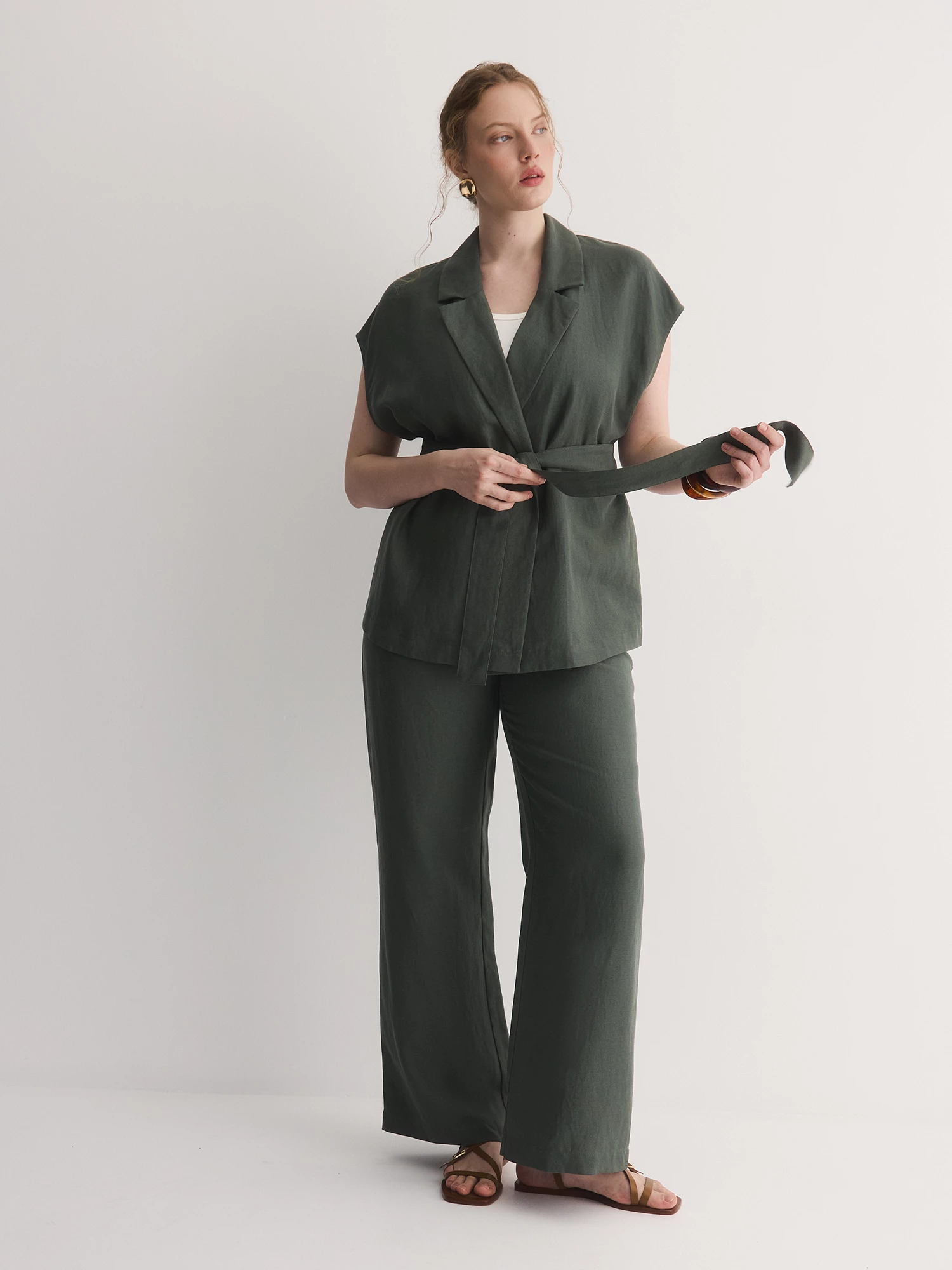 Жилет из лиоцелла и льна Lalis арт. VS00415P