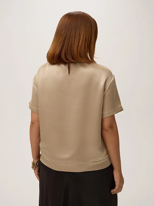 Блуза лаконичного кроя с коротким рукавом Lalis арт. BL1597