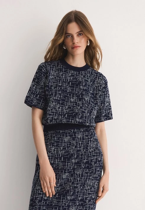 Вязаный джемпер с коротким рукавом Elis арт. JM0291V