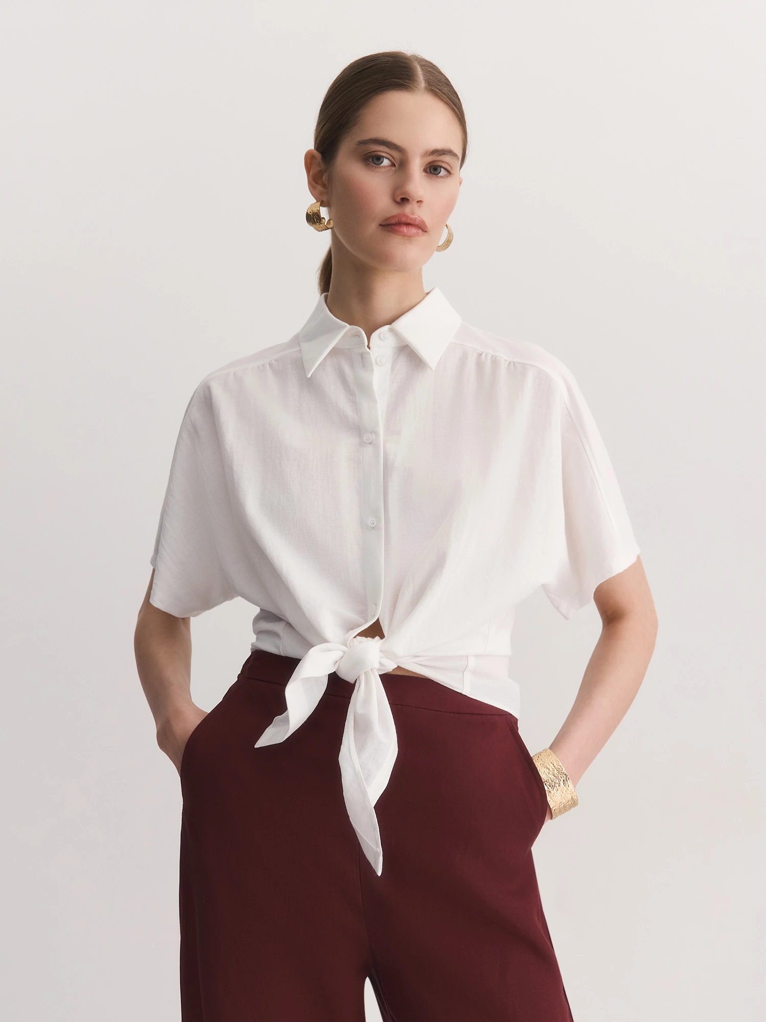 Рубашка из вискозного трикотажа Elis арт. BL1086K6P