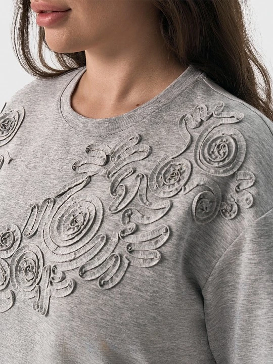 Футболка из хлопкового трикотажа с аппликацией Lalis арт. TS0239KY1