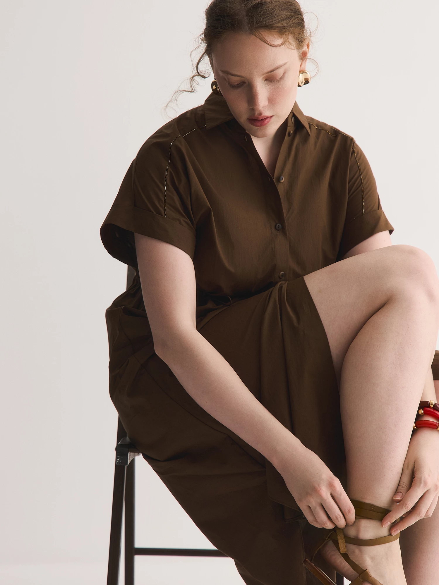 Платье-рубашка из 100% хлопка Lalis арт. DR1091P