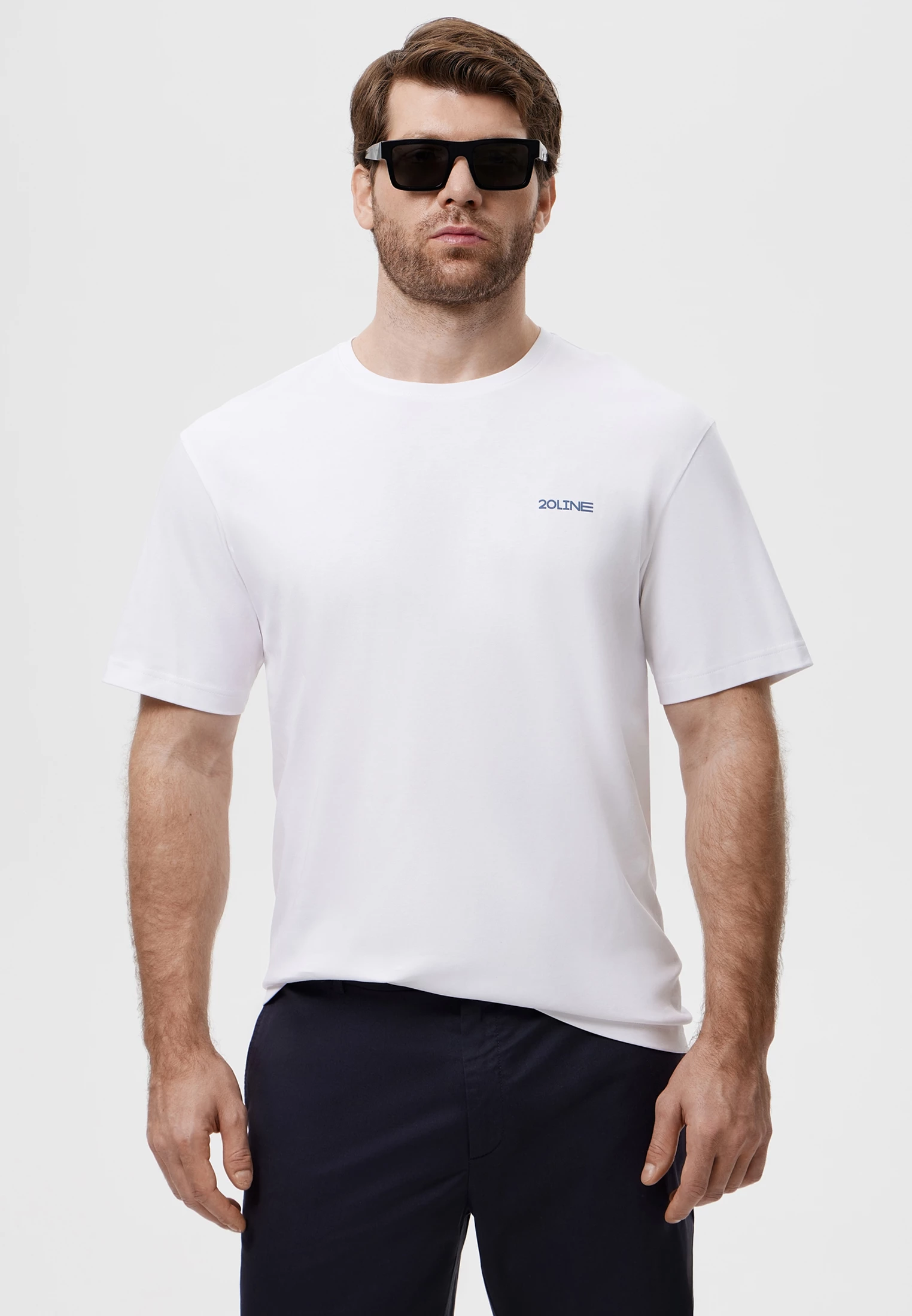 Футболка из мерсеризованного хлопка с дизайнерским фотопринтом 20line арт. ITS0109K