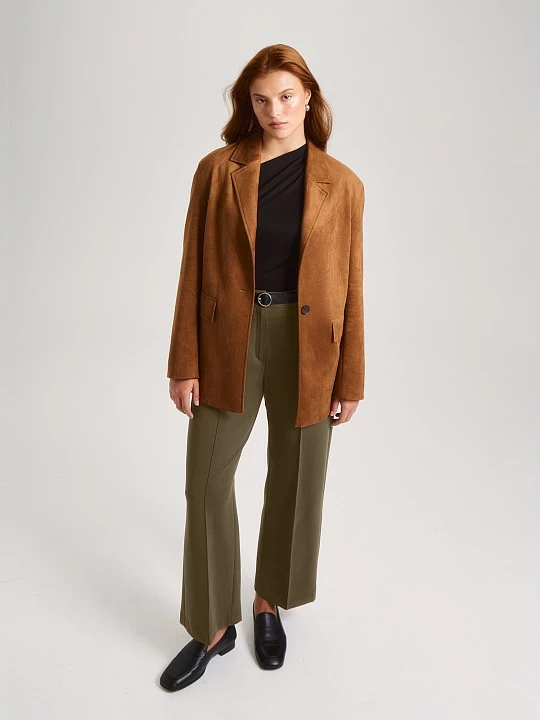 Брюки из трикотажа на основе переработанного полиэстера и хлопка Lalis арт. TR0539K