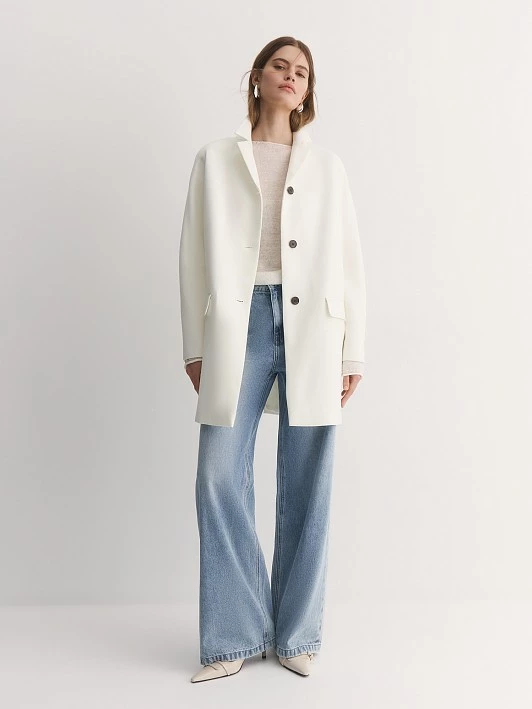 Пальто из плотной вискозной ткани Elis арт. PS0018