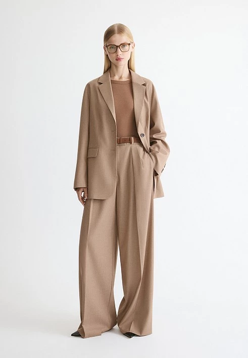 Пиджак оверсайз в оттенке кэмел Elis арт. JC016151