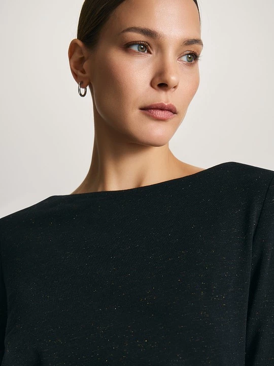 Трикотажное платье с деликатным блеском Elis арт. DR0856K