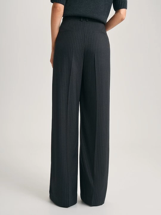 Брюки из вискозной костюмной ткани в полоску Elis арт. TR0611