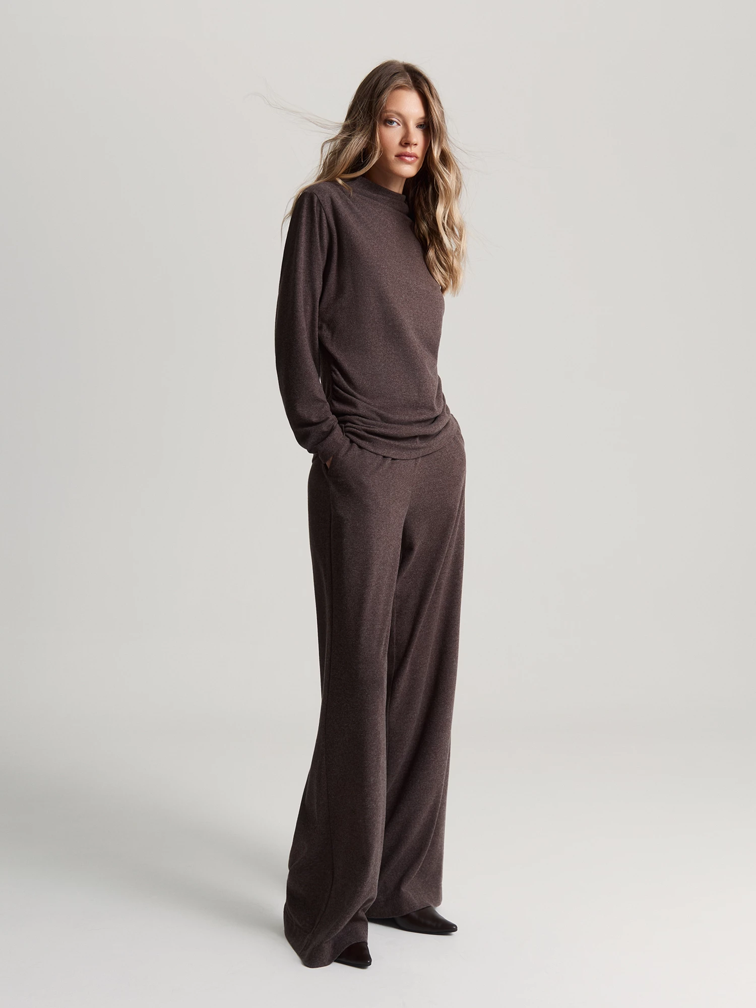 Блуза с комбинированным рукавом из мягкого трикотажа Elis арт. BL1432K5