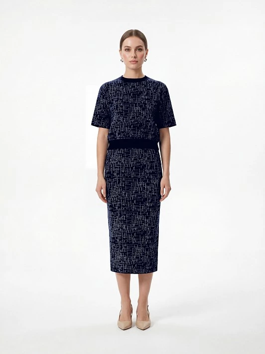 Вязаный джемпер с коротким рукавом Elis арт. JM0291V