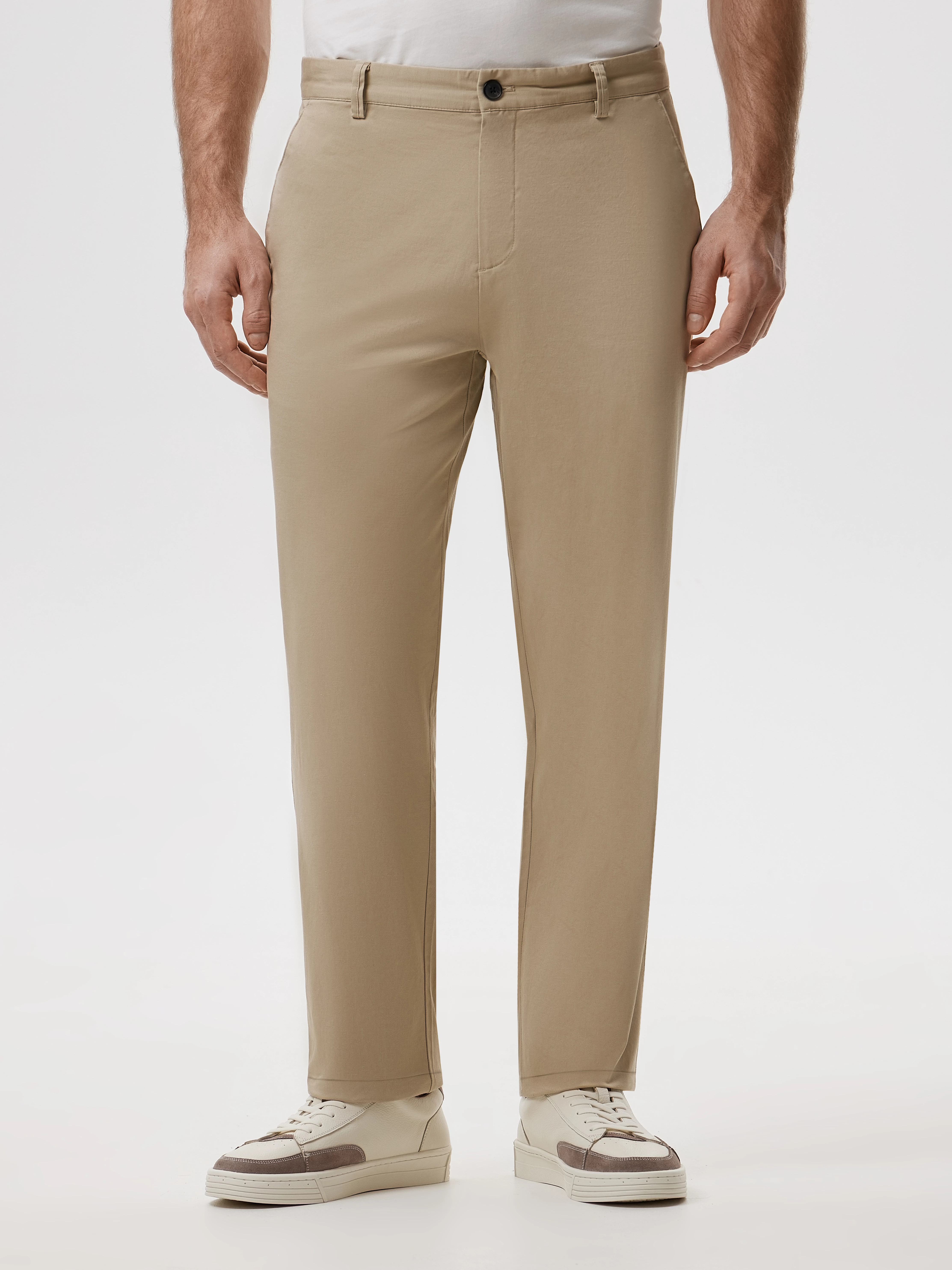 Брюки-чинос силуэта regular из эластичного хлопка 20line арт. ITR01367Y1N
