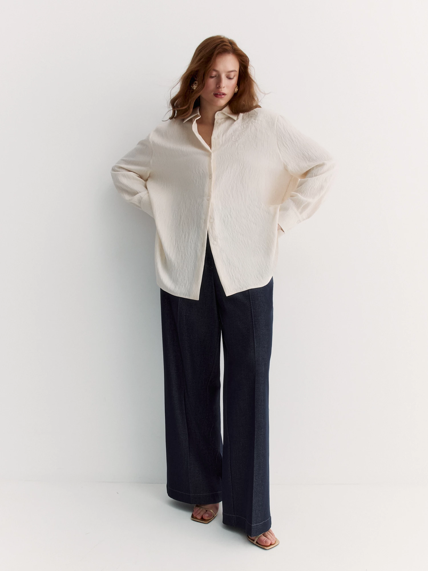 Блузка прямого силуэта Lalis арт. BL18355P