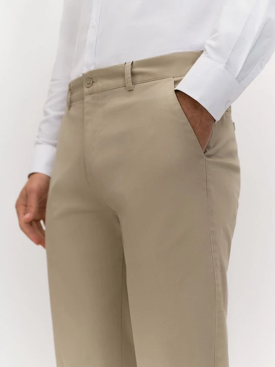 Брюки-чинос силуэта regular из эластичного хлопка 20line арт. ITR01367Y1N