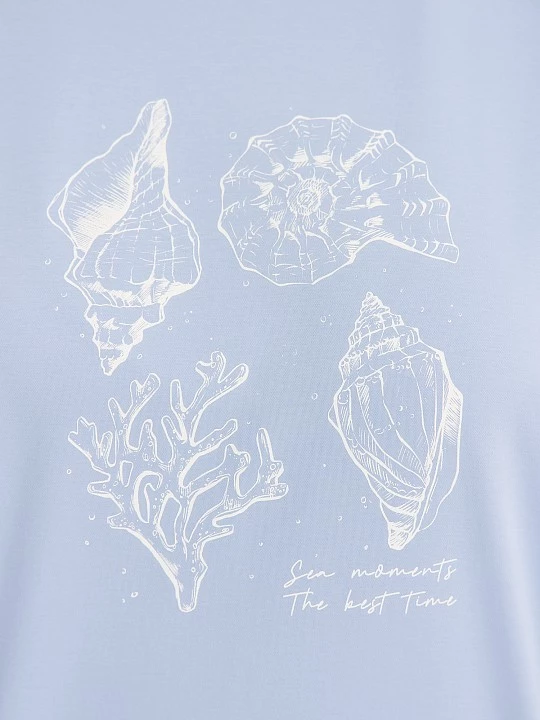 Футболка из хлопкового трикотажа с принтом Lalis арт. TS0125K7