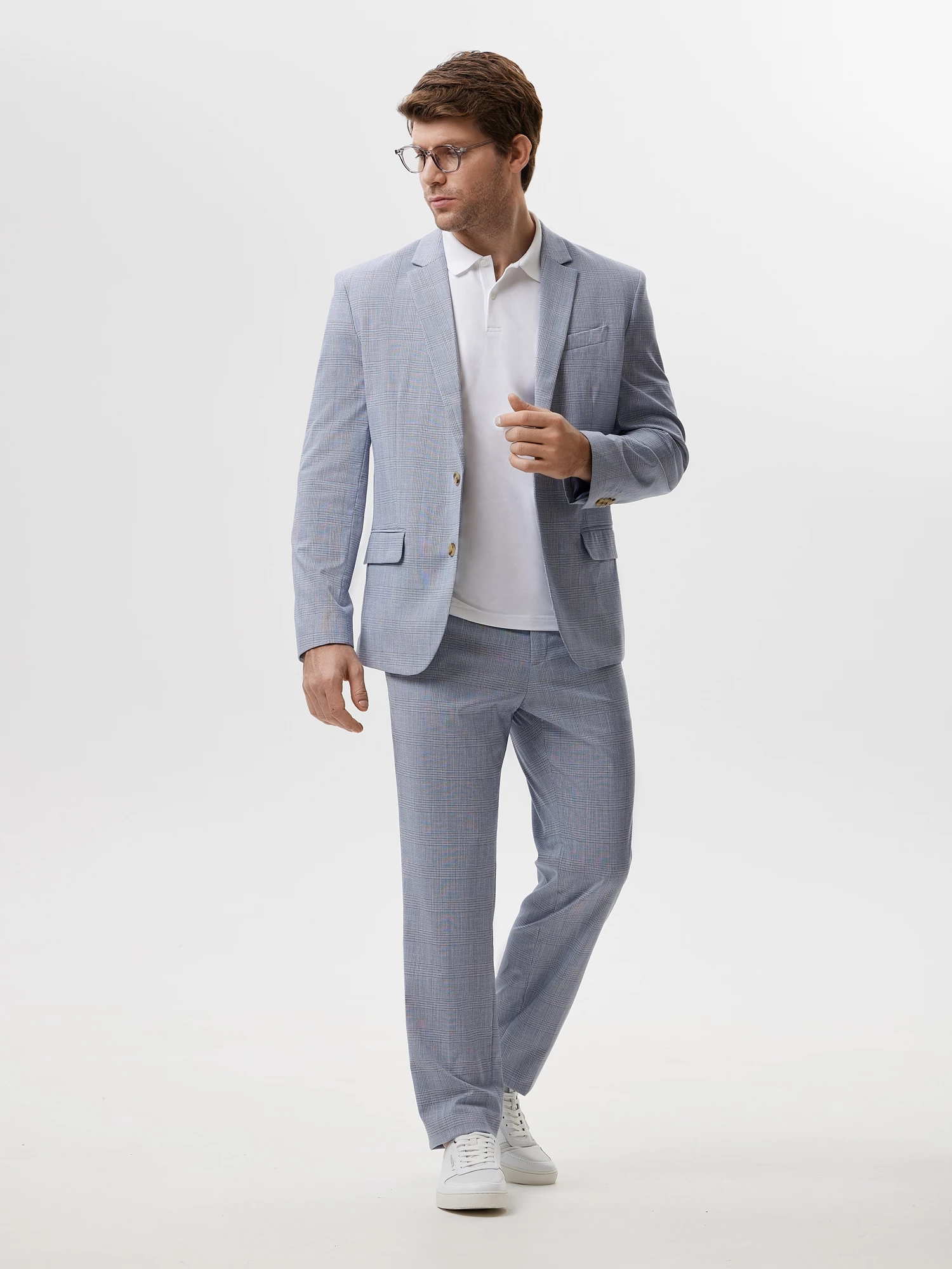 Брюки костюмные в клетку 20line арт. ITR01326