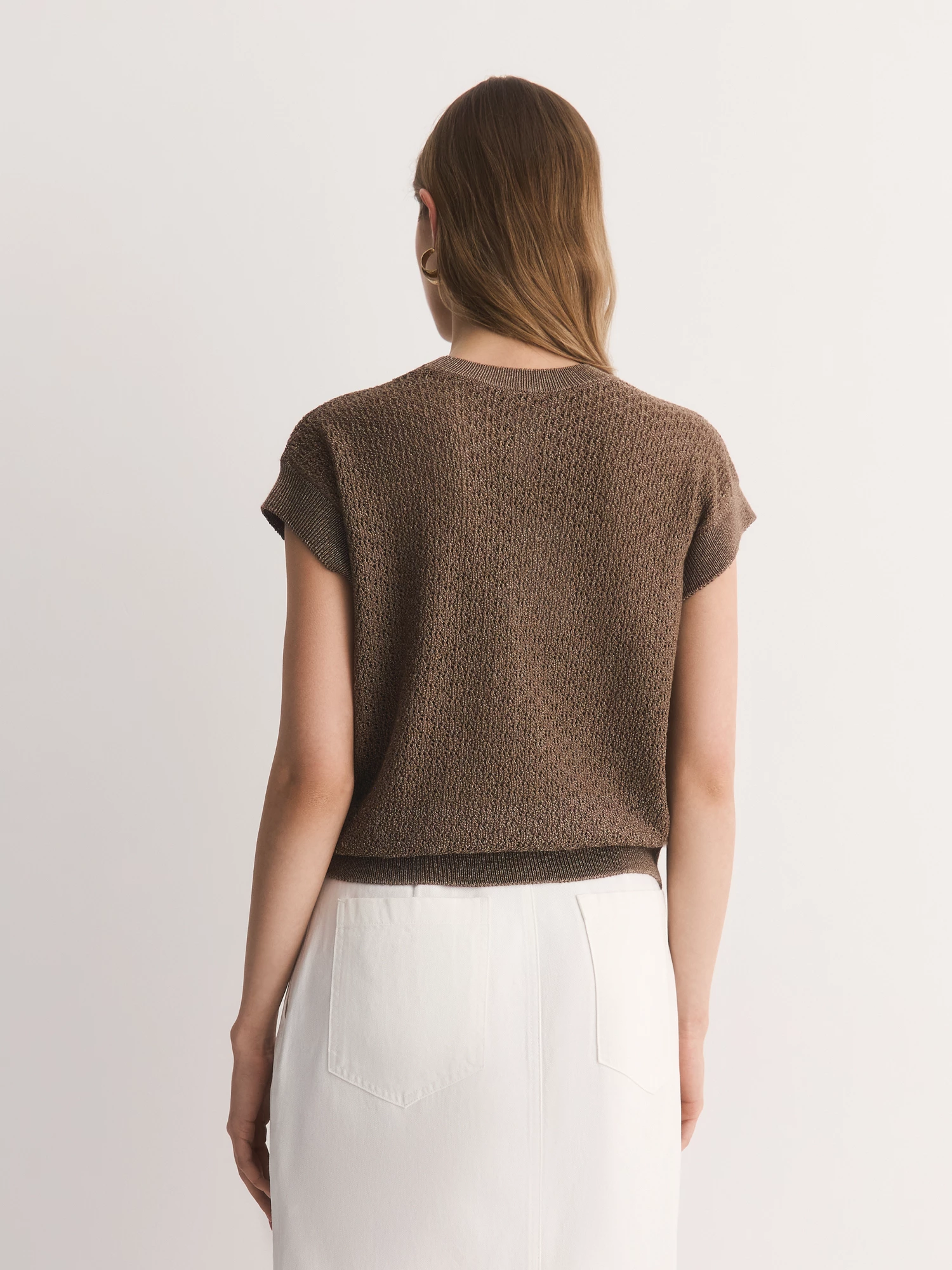 Ажурный джемпер из вискозной пряжи Elis арт. JM0332V