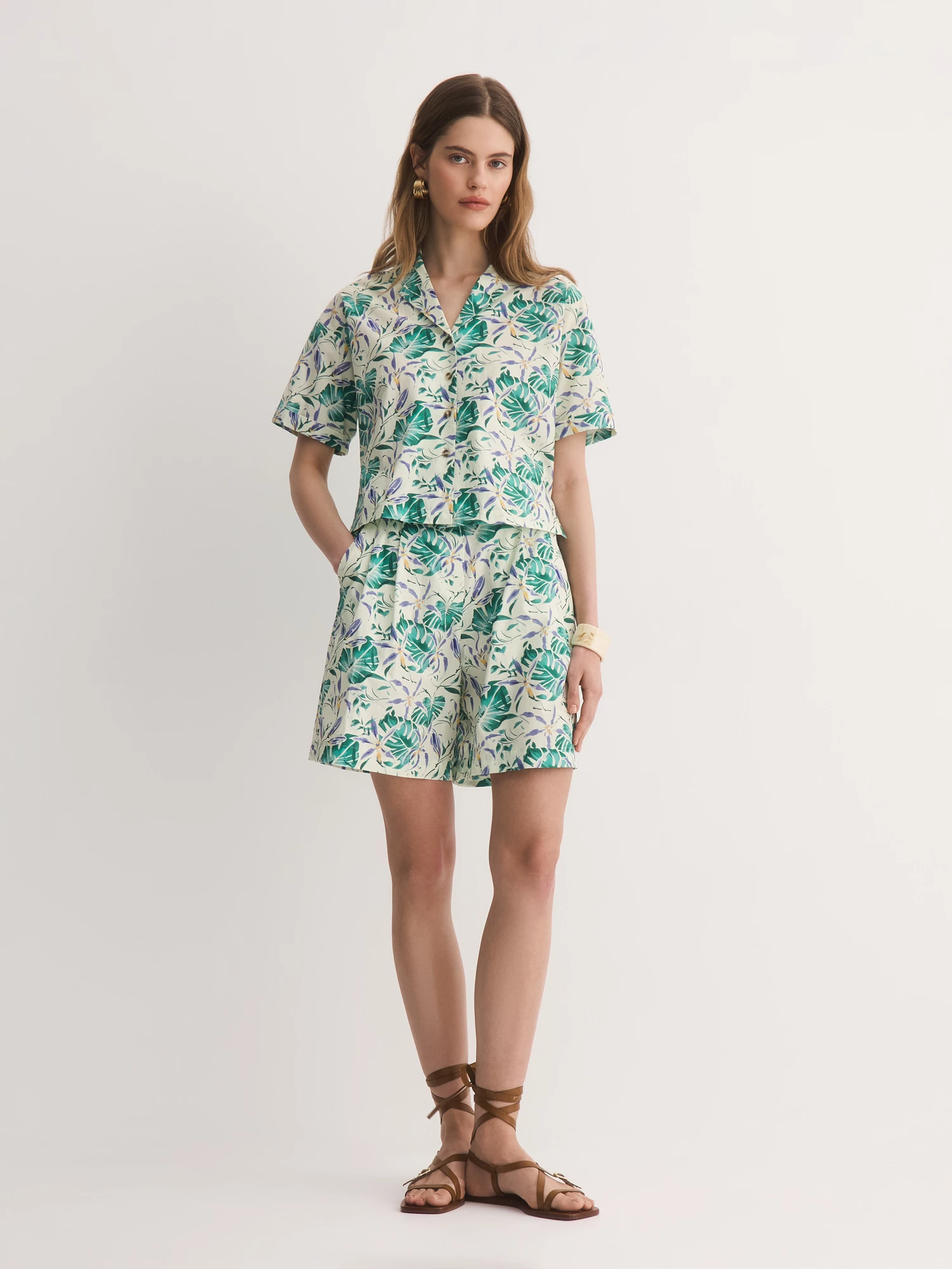 Короткая рубашка из 100% хлопка Elis арт. BL14056P