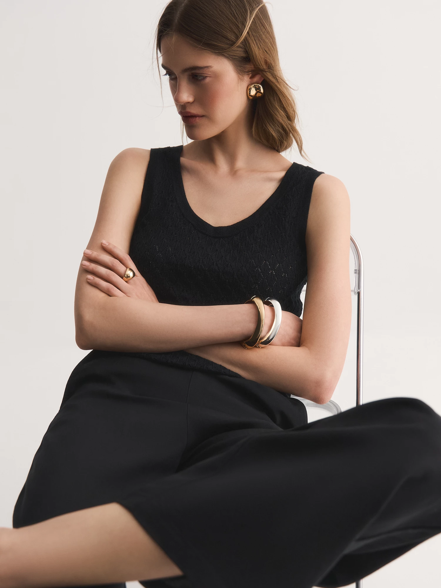 Ажурный вязаный топ Elis арт. TP0133VP