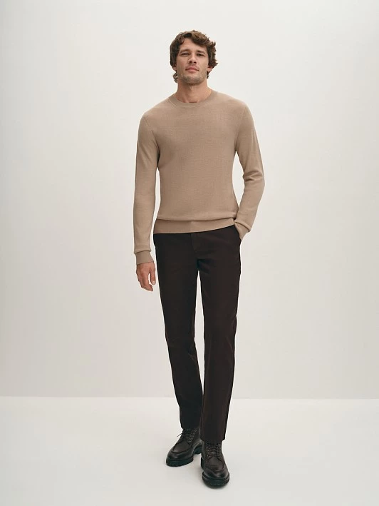 Тонкий вязаный джемпер из шерсти мериноса 20line арт. IJM0055V5