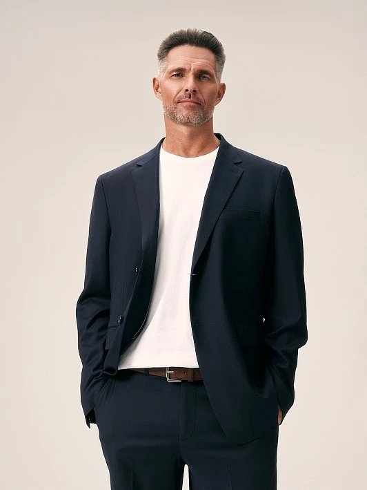 Приталенный пиджак из вискозной костюмной ткани 20line арт. IJC01085Y1N