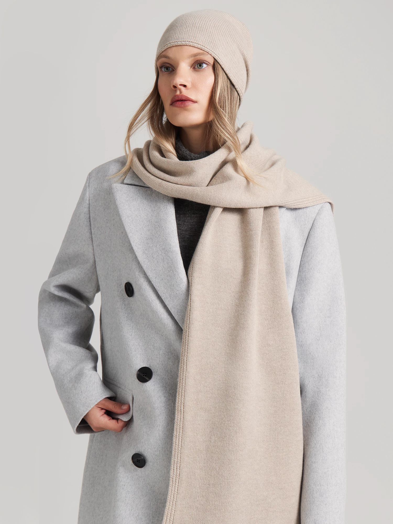 Шапка и шарф с кашемиром Elis арт. NWS0001V