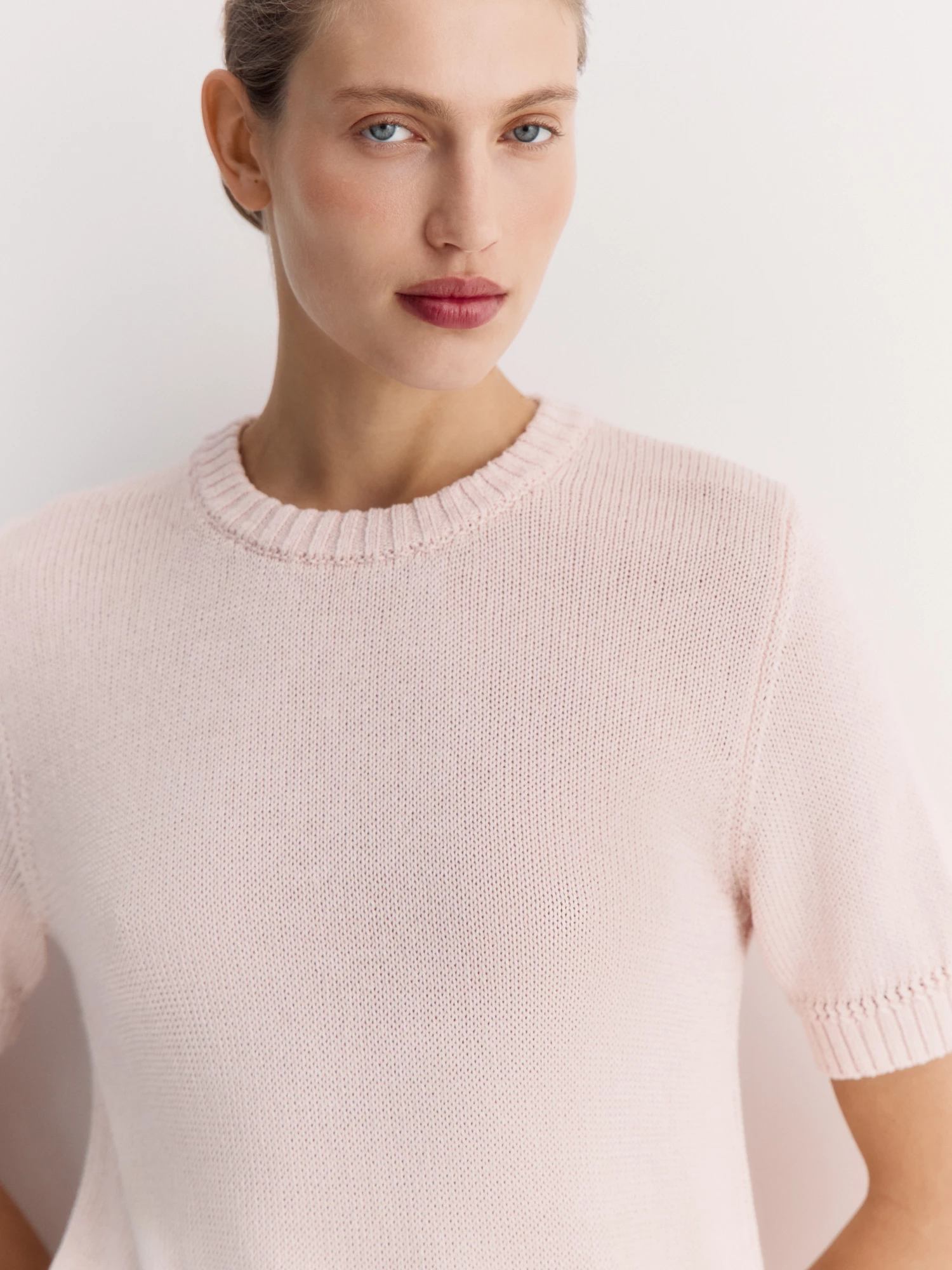 Джемпер с коротким рукавом из хлопка и вискозы Elis арт. JM0284V