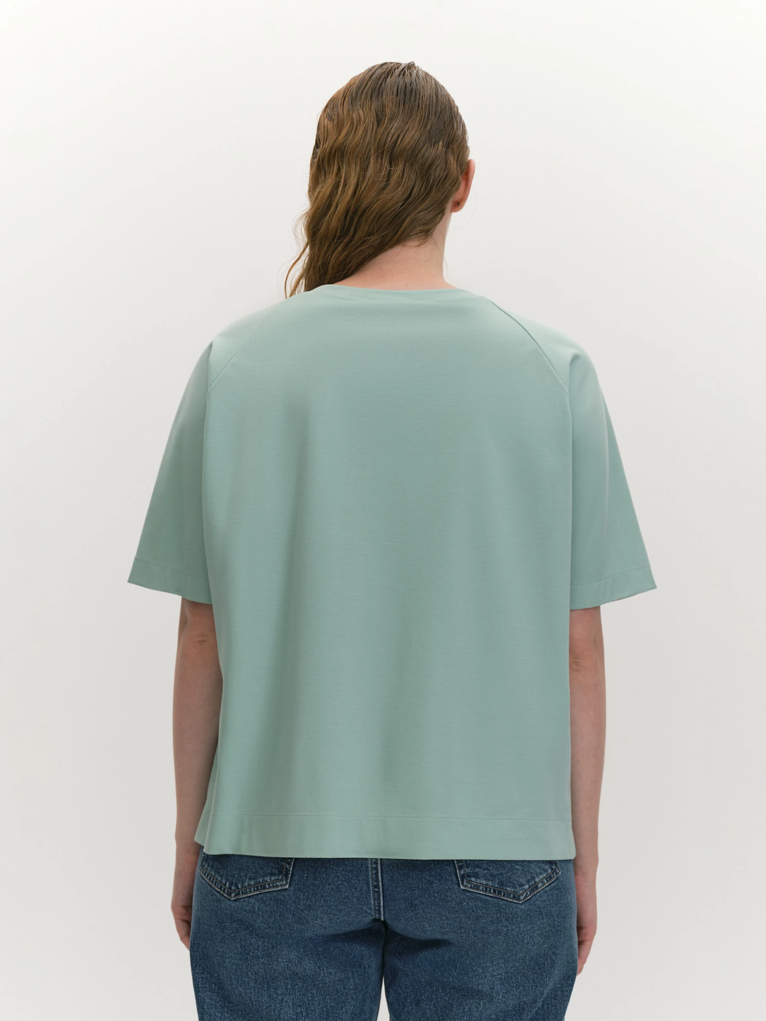 Трикотажная блуза с вышивкой и цельнокроеным рукавом Lalis арт. BL1507K