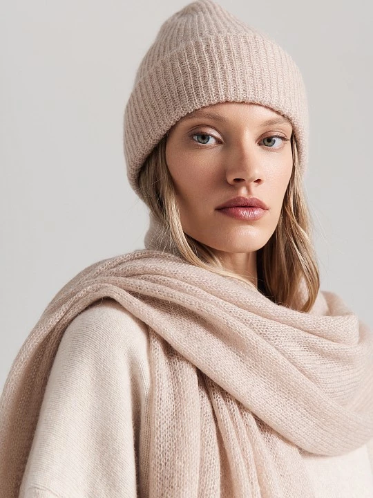 Мягкая шапка с мохером Elis арт. HW0027V6