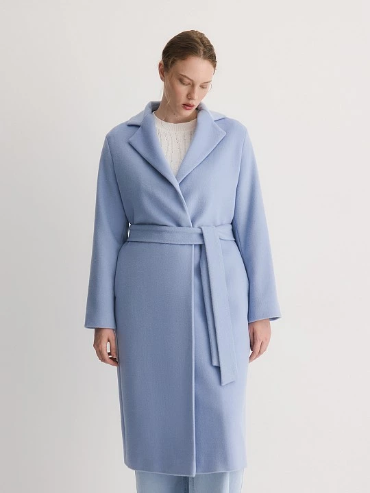 Длинное пальто из премиальной шерстяной ткани Lalis арт. PD0065
