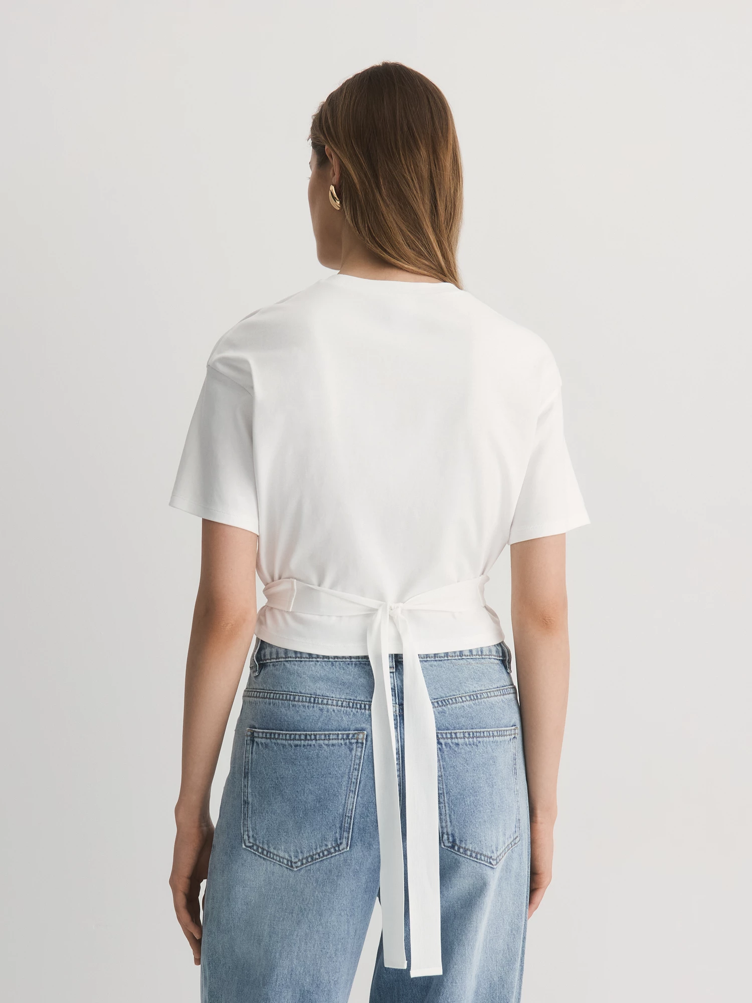 Блуза с запахом из 100% хлопка Elis арт. BL1851KR