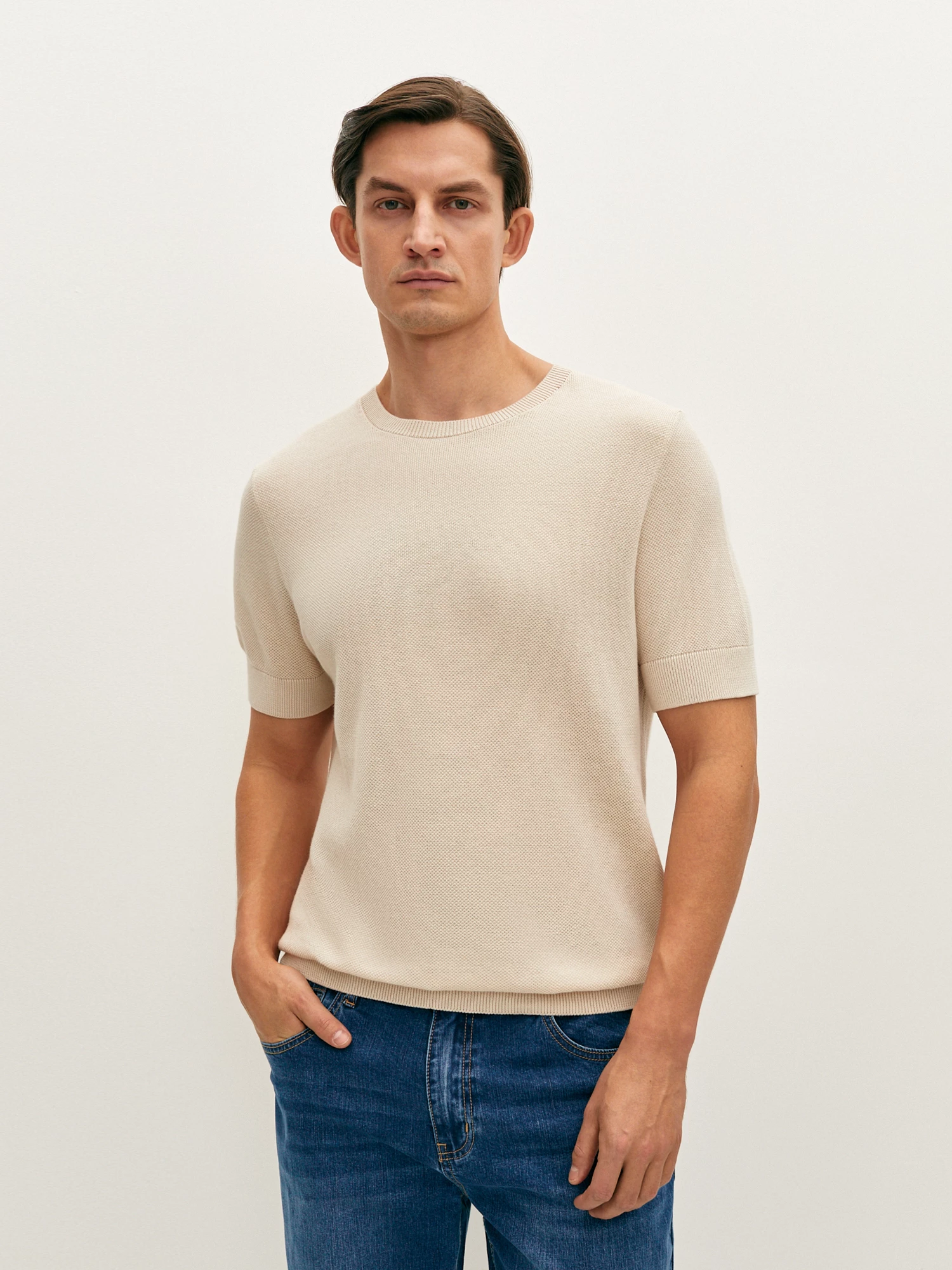 Футболка вязаная из хлопка 20line арт. ITS0070V5