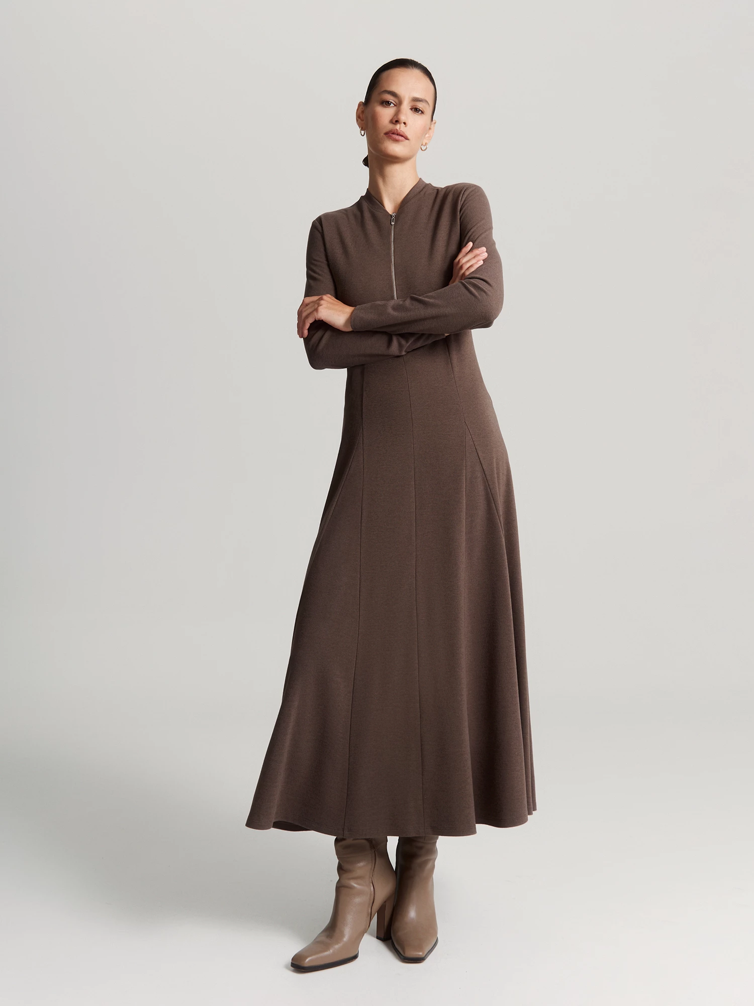 Трикотажное платье с застежкой-молнией Elis арт. DR0980K