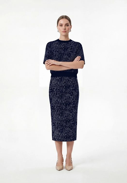 Прямая вязаная юбка Elis арт. SK0613V