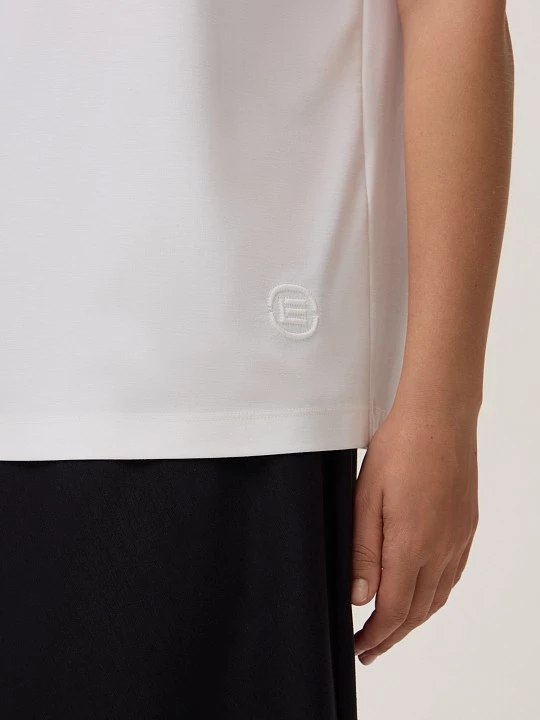 Базовая футболка из вискозного трикотажа Elis арт. TS0083KN5