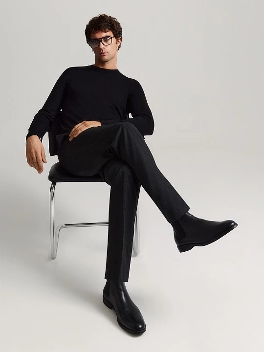 Классические брюки прямого кроя из смесовой ткани 20line арт. ITR01565