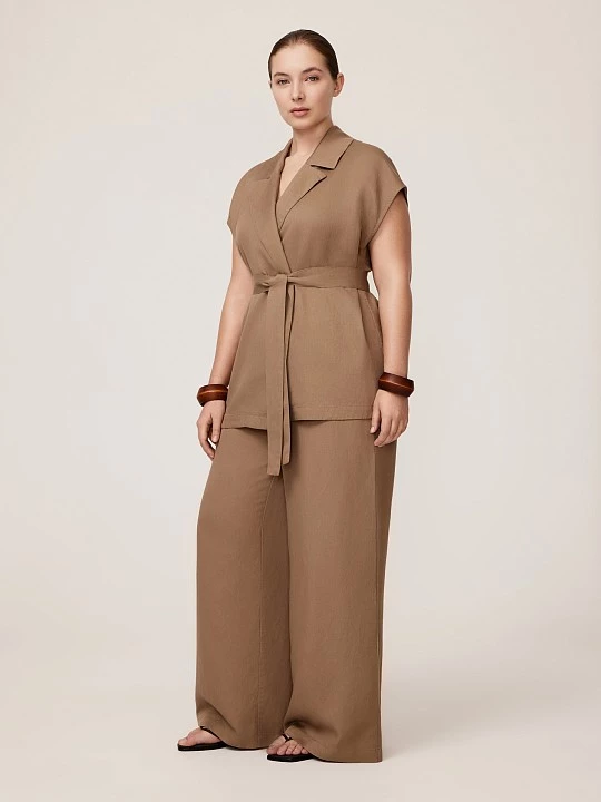 Жилет изо льна и вискозы Lalis арт. VS0041