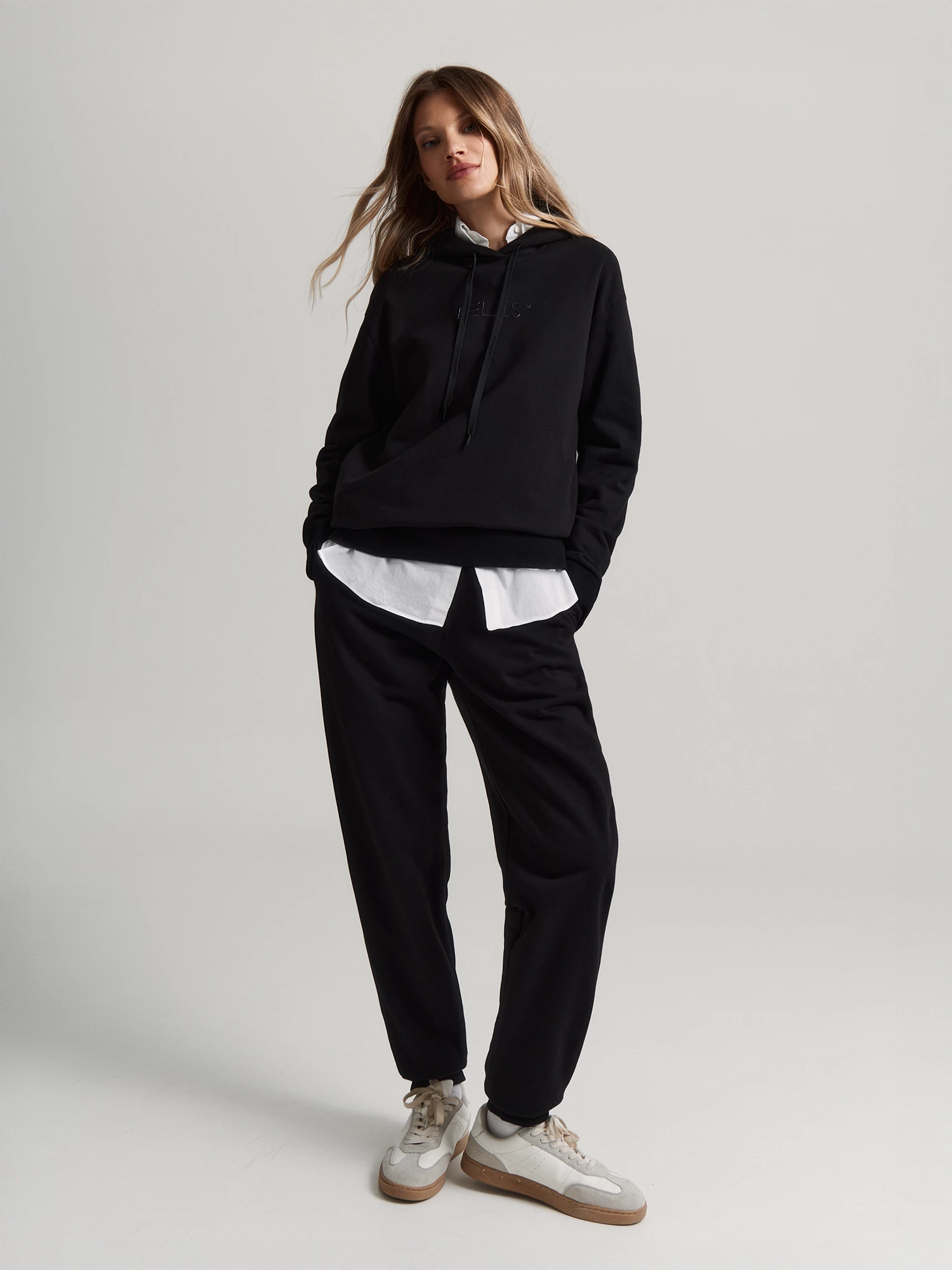 Свитшот с капюшоном из хлопкового футера Elis арт. BS0061K